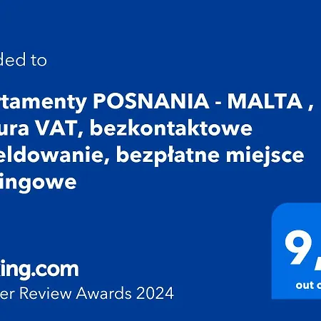 Totu Today - Posnania - Malta , Faktura Vat, Self Check-in, Bezplatny Parking Apartmán